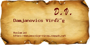 Damjanovics Virág névjegykártya